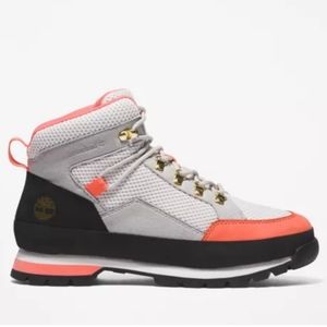 Women's Timberland Euro Hiker Mid Hiker Light Grey Nubuck